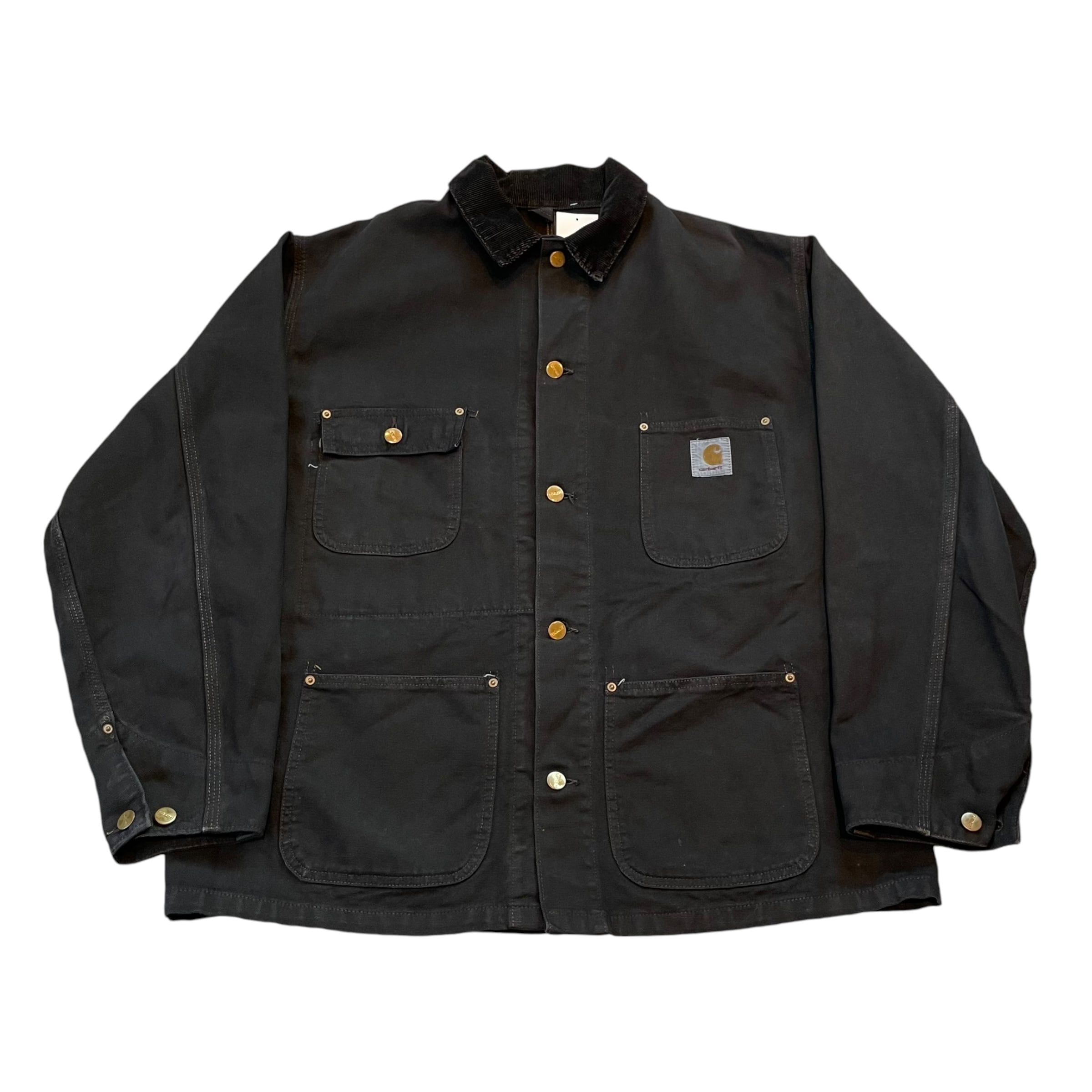 1990s Carhartt "一枚生地" Chore Coat "黒染め"