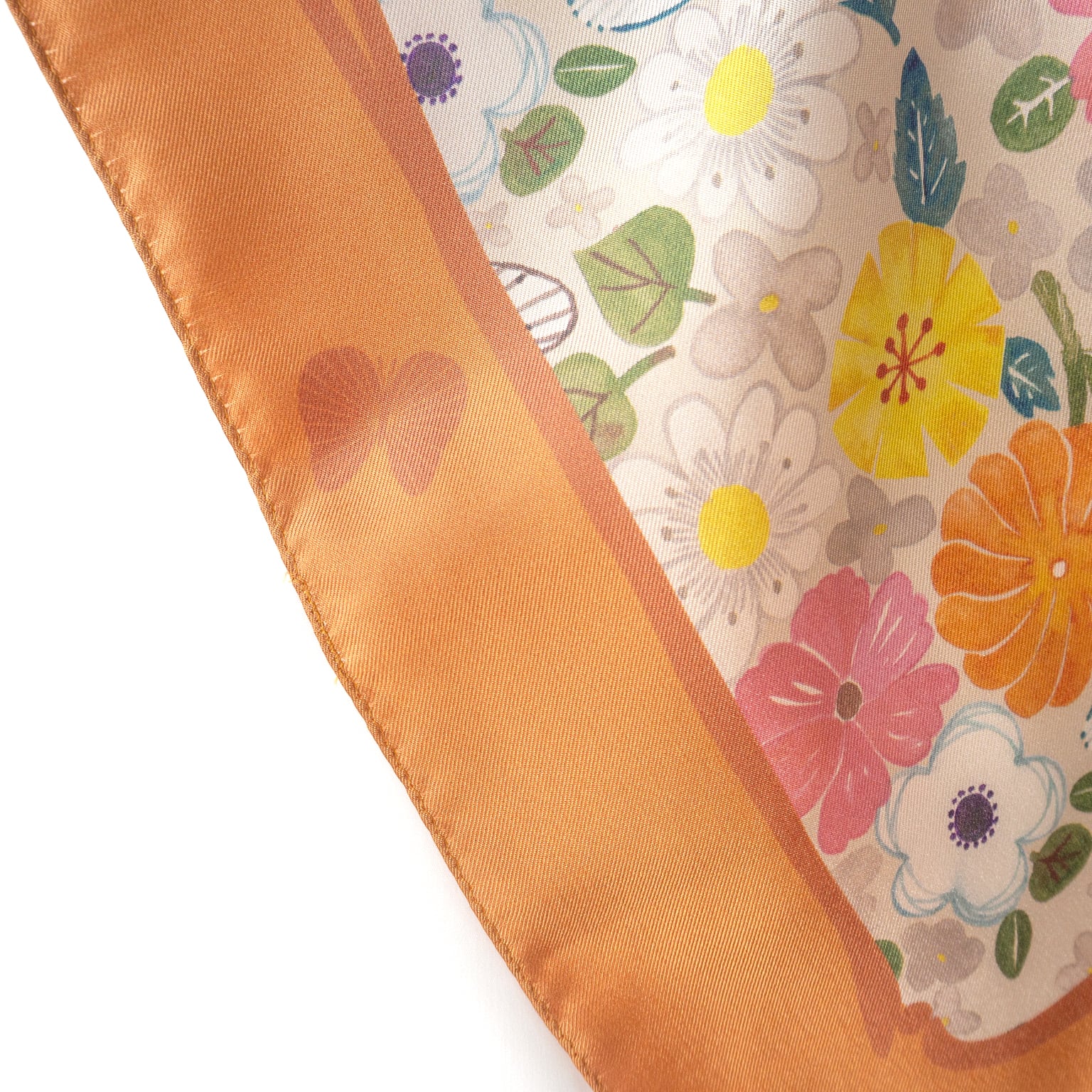 シルク織絵 水彩画のシルクスカーフ<garden> | miyaco nishio ｜ オンラインショップ