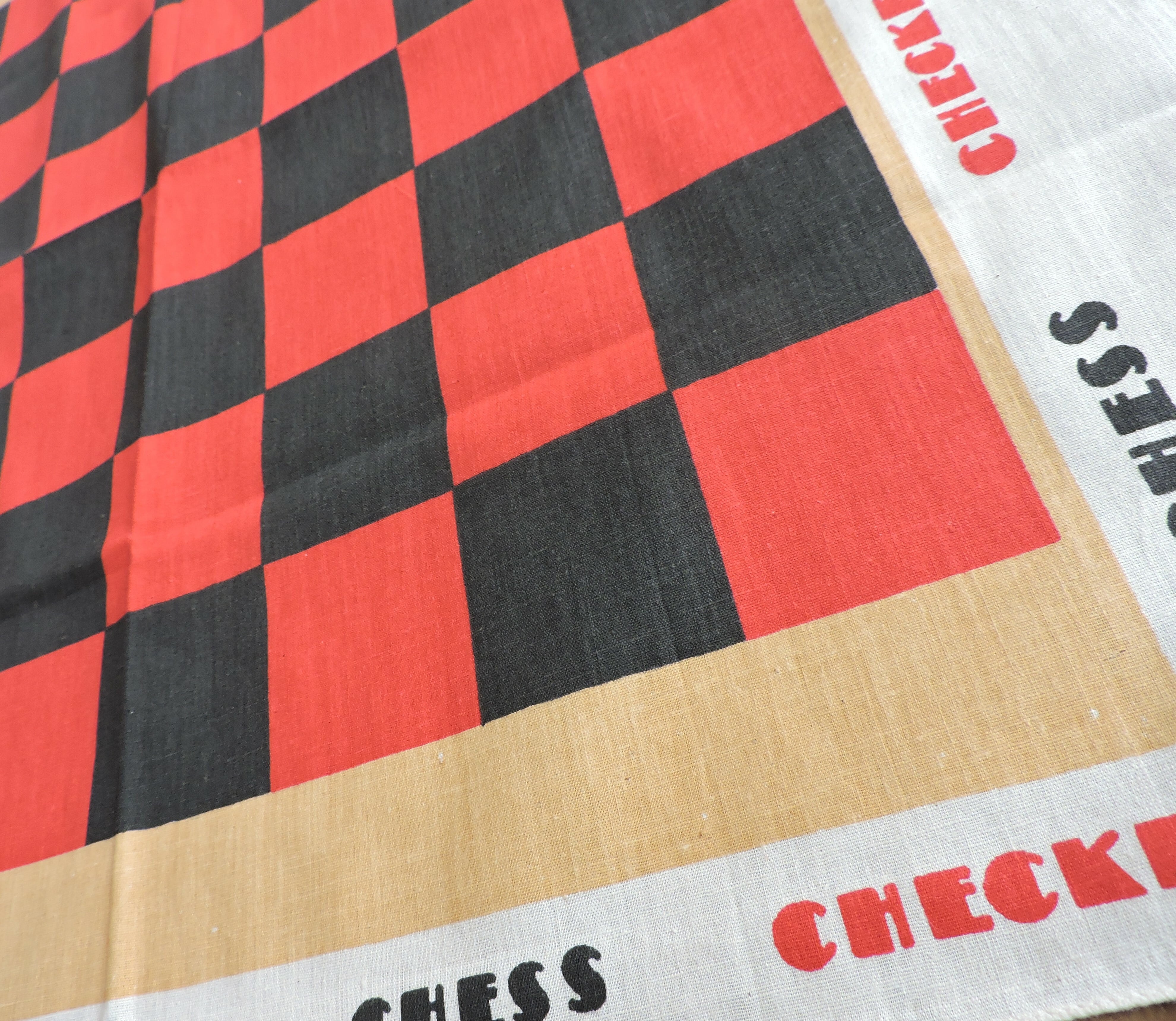 DEADSTOCK RN14193 Chess Checkers ヴィンテージバンダナ チェス