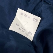 Leilian レリアン ポケット タック デザイン キュロット 11/ネイビー レディース ビンテージ