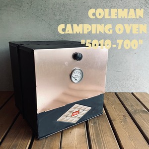 コールマン キャンプオーブン 5010-700 ダイヤロゴ ビンテージ コッパ―ドア 上下開閉 ブラック 1960年代 初期型 ストーブ 希少 レア