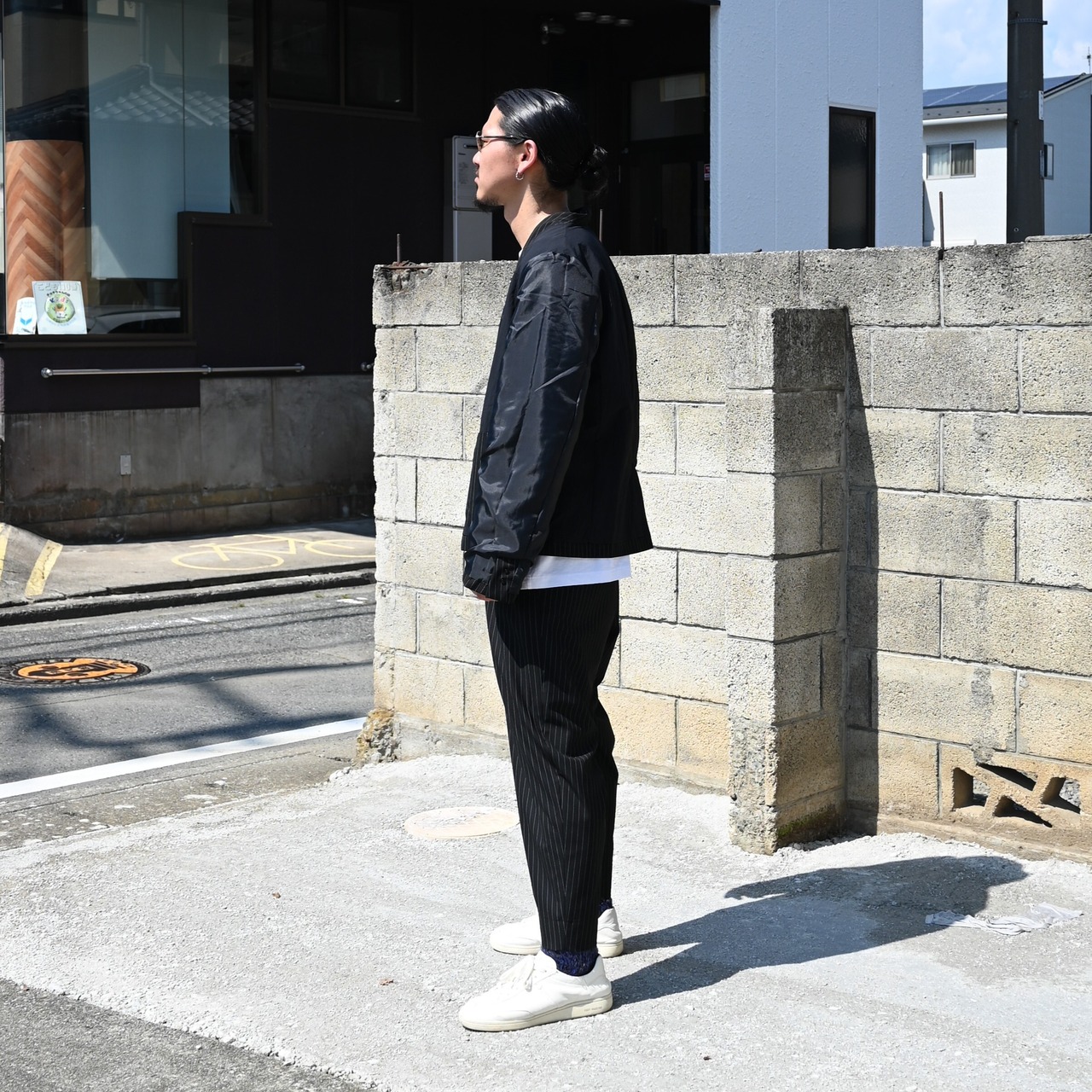 KUON(クオン)セットアップ、ヤシキニットベストスタイル