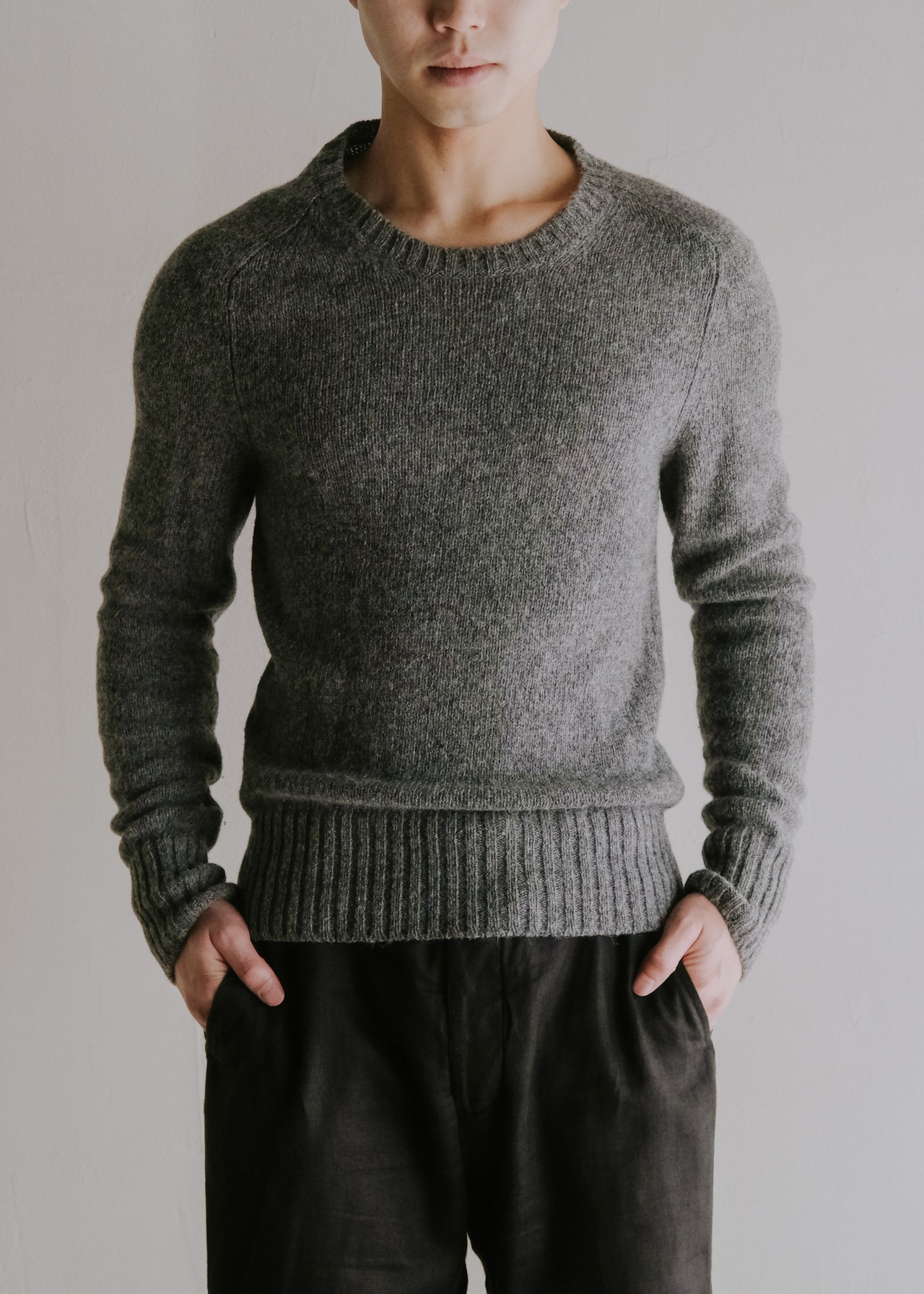 JIL SANDER 2016 raglan sleeves wool crew neck knit
