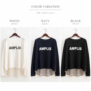 ★9月3~7日POPUP販売限定★SEVEN SENSE(セブンセンス)AMPLIS バックシアーアーム長袖カットソー【1260707】