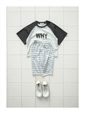 【取寄/韓国直送】ONU  25/SM　8部ボーダーパンツ