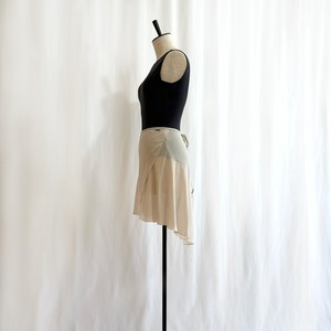◇"Tatiana" Ballet Wrap Skirt  -Leche（レチェ）[Matte](透けにくいタイプ)