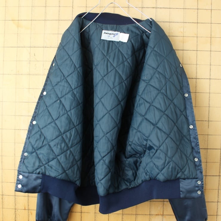 80s USA製 Swingster U.S.NAVY ナイロン スタジャン ネイビー 80s USA製 Swingster U.S.NAVY ナイロン スタジャン ネイビー