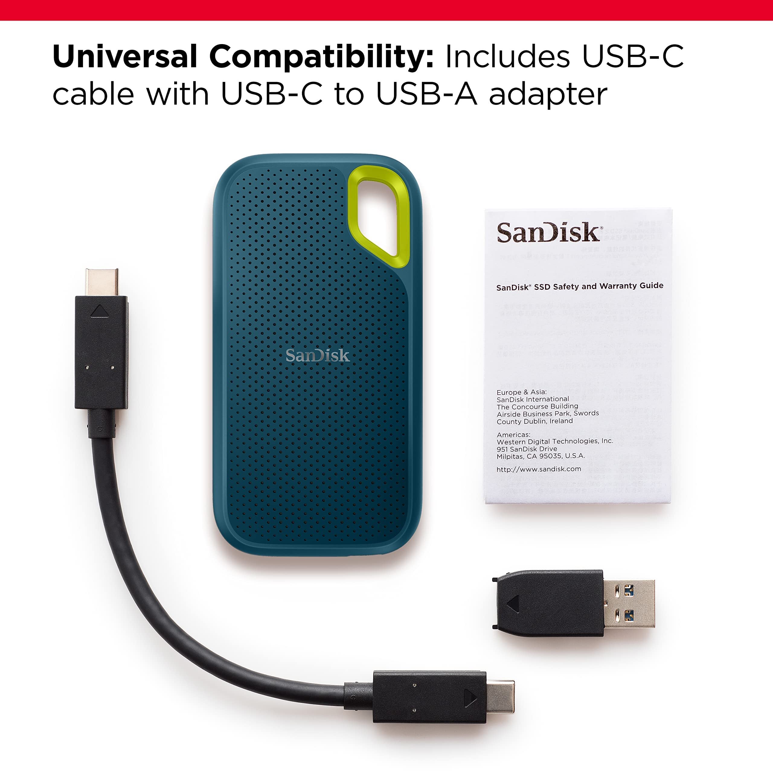 SanDisk 1TB 外付けSSD USB Type-C 動作確認済 SanDisk 外付け