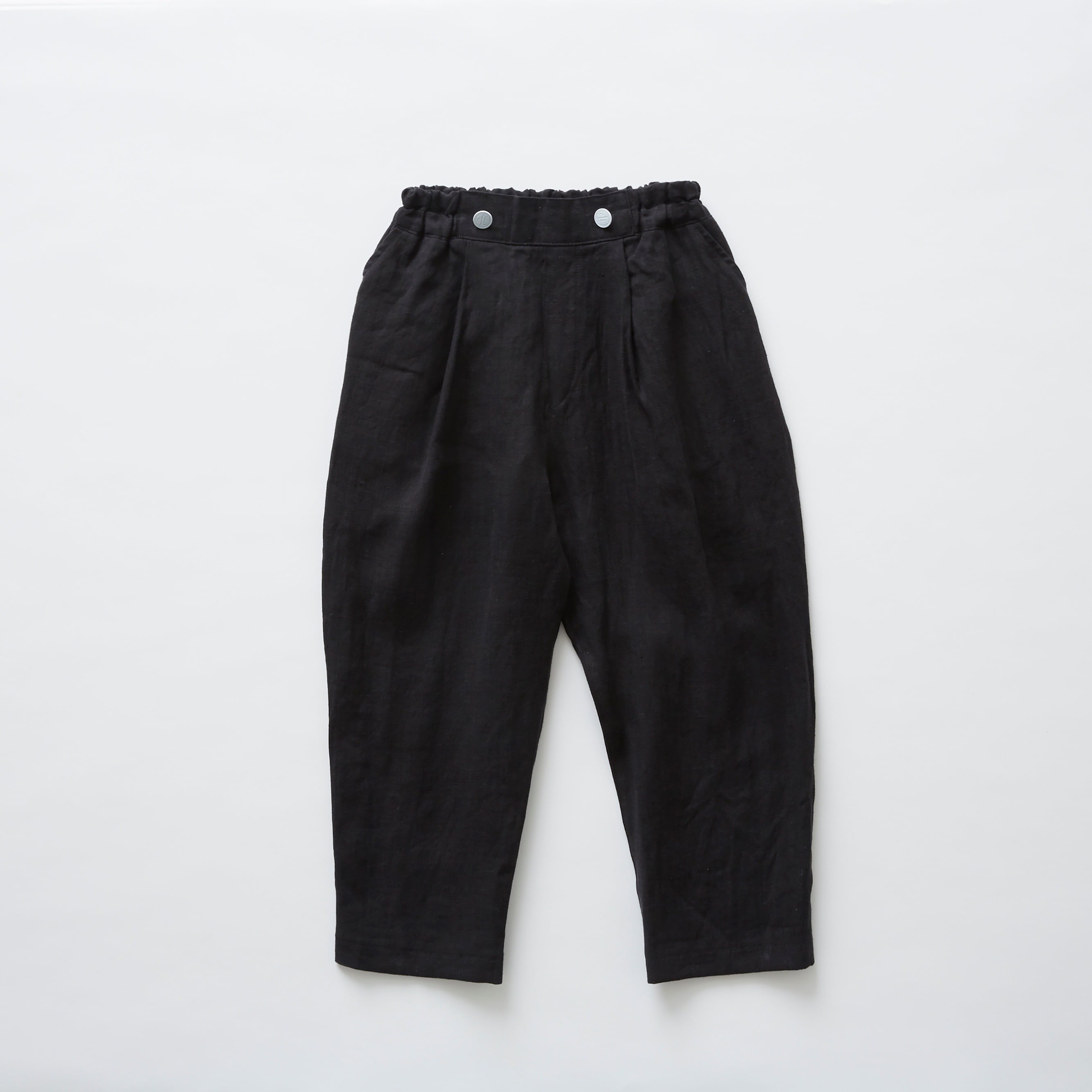 《eLfinFolk 2019SS》linen canvas pants / black / 80cm