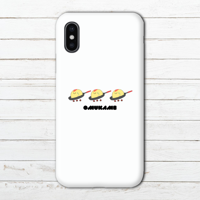 Iphoneケース スマホケース 動物 イラスト ゆるい 可愛い かわいい Iphonexs X 個性的 人気 イラストレーター クリエイター 絵師 Android アンドロイド ケース タイトル 焼かれてるオムかめ ロゴあり 作 星宮あき Iphoneケース Tシャツ メンズ スマホケース