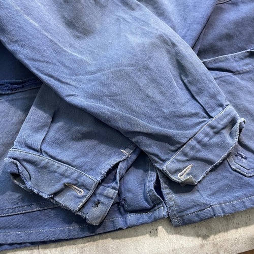 50-60s SAVO 刺繍タグ モールスキン フレンチワークジャケット 詳細写真7