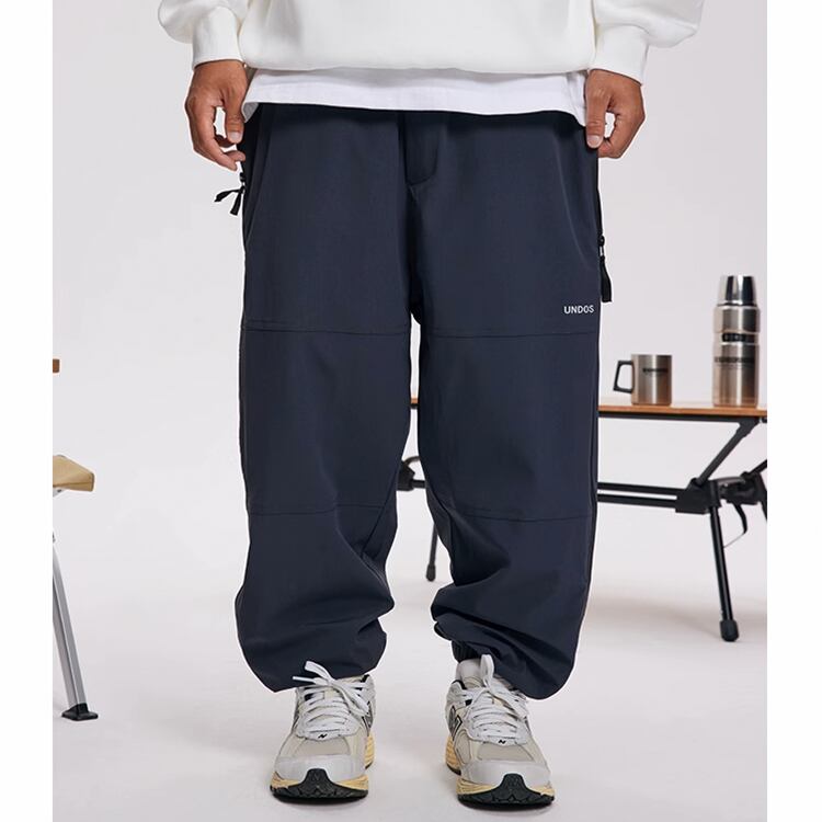 ★COLOR CONTRAST SPLICING BEAM FEET CASUAL SPORTS PANTS　　　A0700