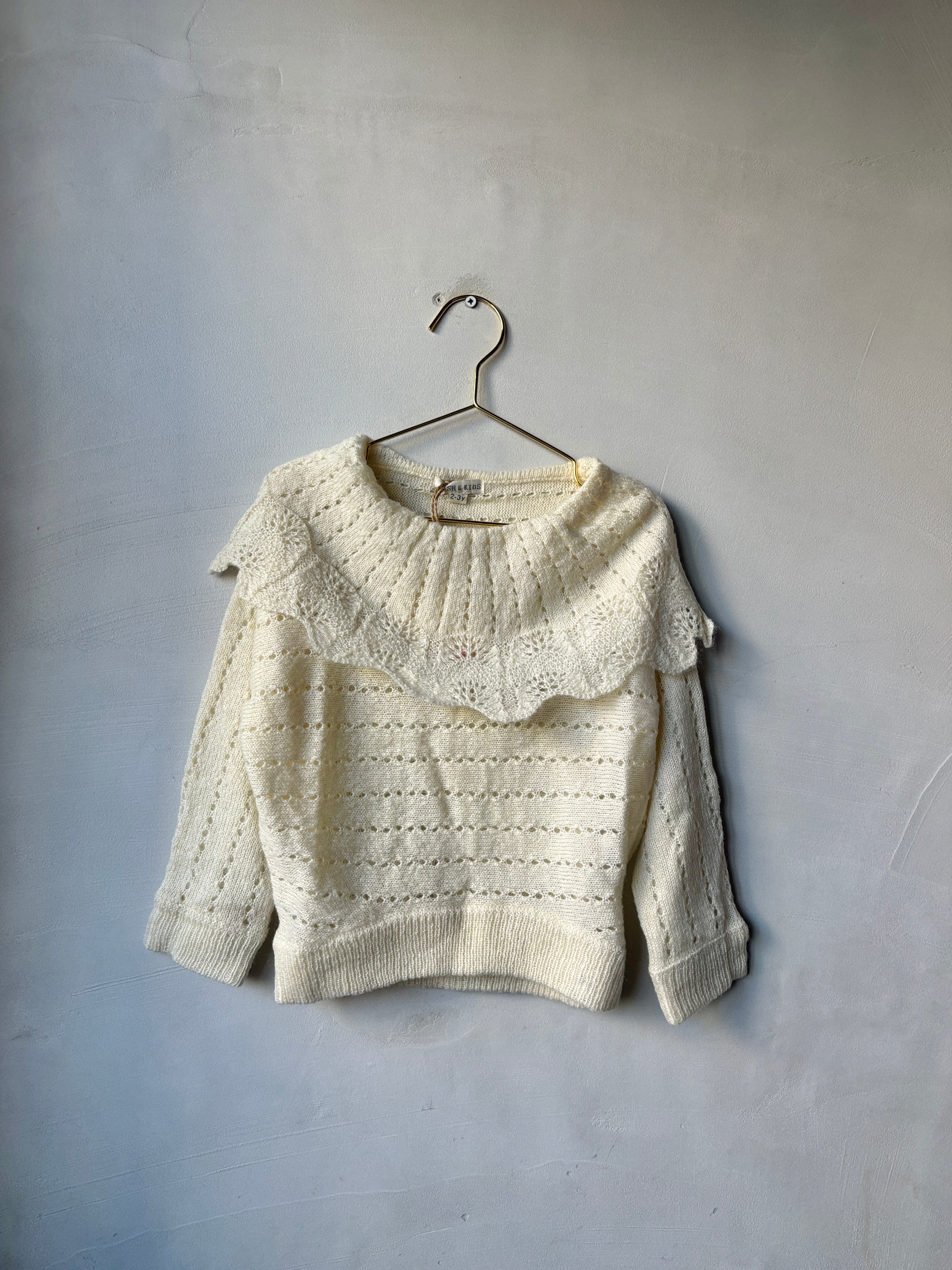【 FISH & KIDS】NOTO charity family sale Crochet Knit Tops