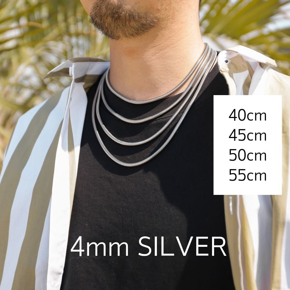 正規逆輸入品】 45cm シンプルチェーン ネックレス ステンレス製 メンズ レディース