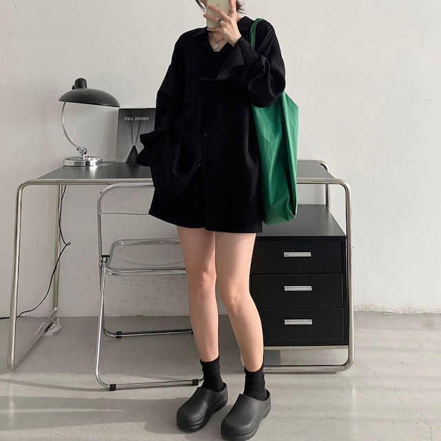 sheer loose shirt 10839