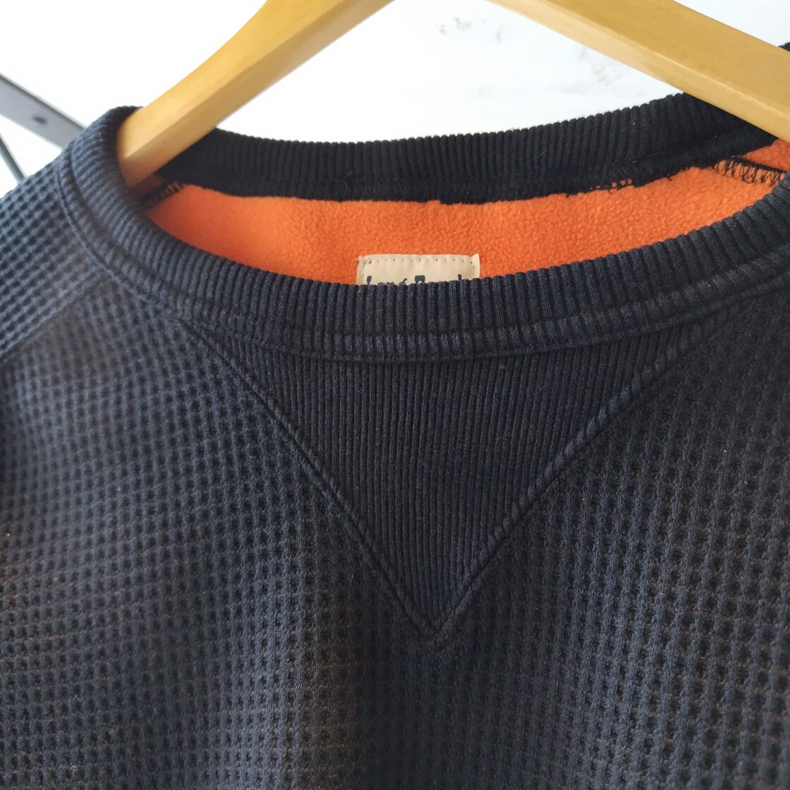 XS サイズ LongBeach x IMPRESTORE 別注 はめ込み前V ブラックサーマル 