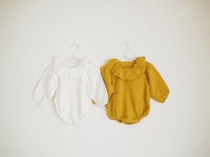 collar frills rompers