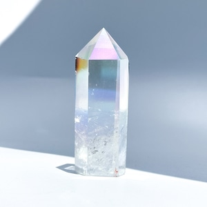 透明感◎エンジェルオーラクォーツ タワー 05◇ Angel Aura Quartz ◇天然石・鉱物・パワーストーン・インテリア