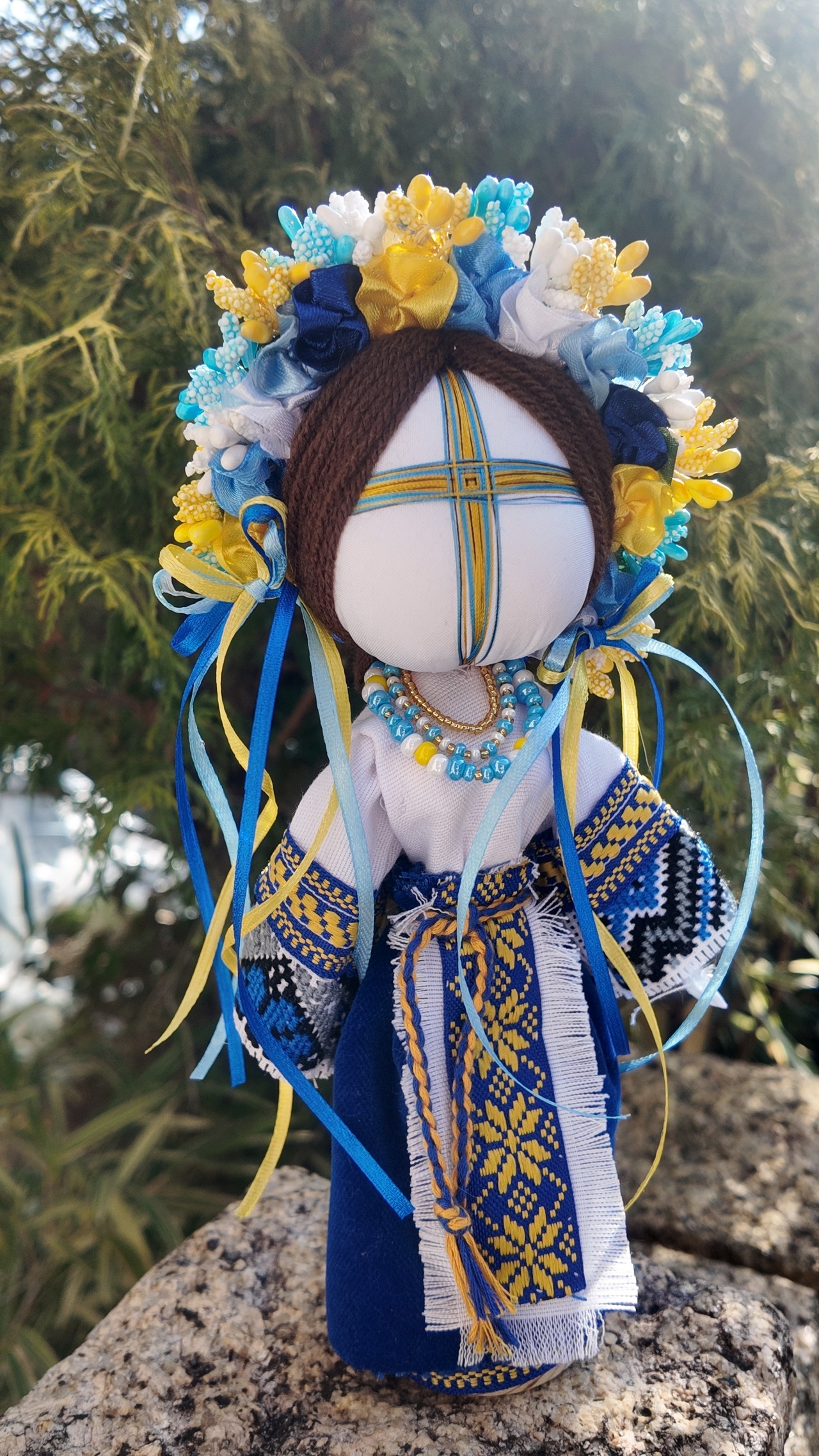 UA.Designer手作りモタンカ 25cm（ウクライナの御守り） - 5