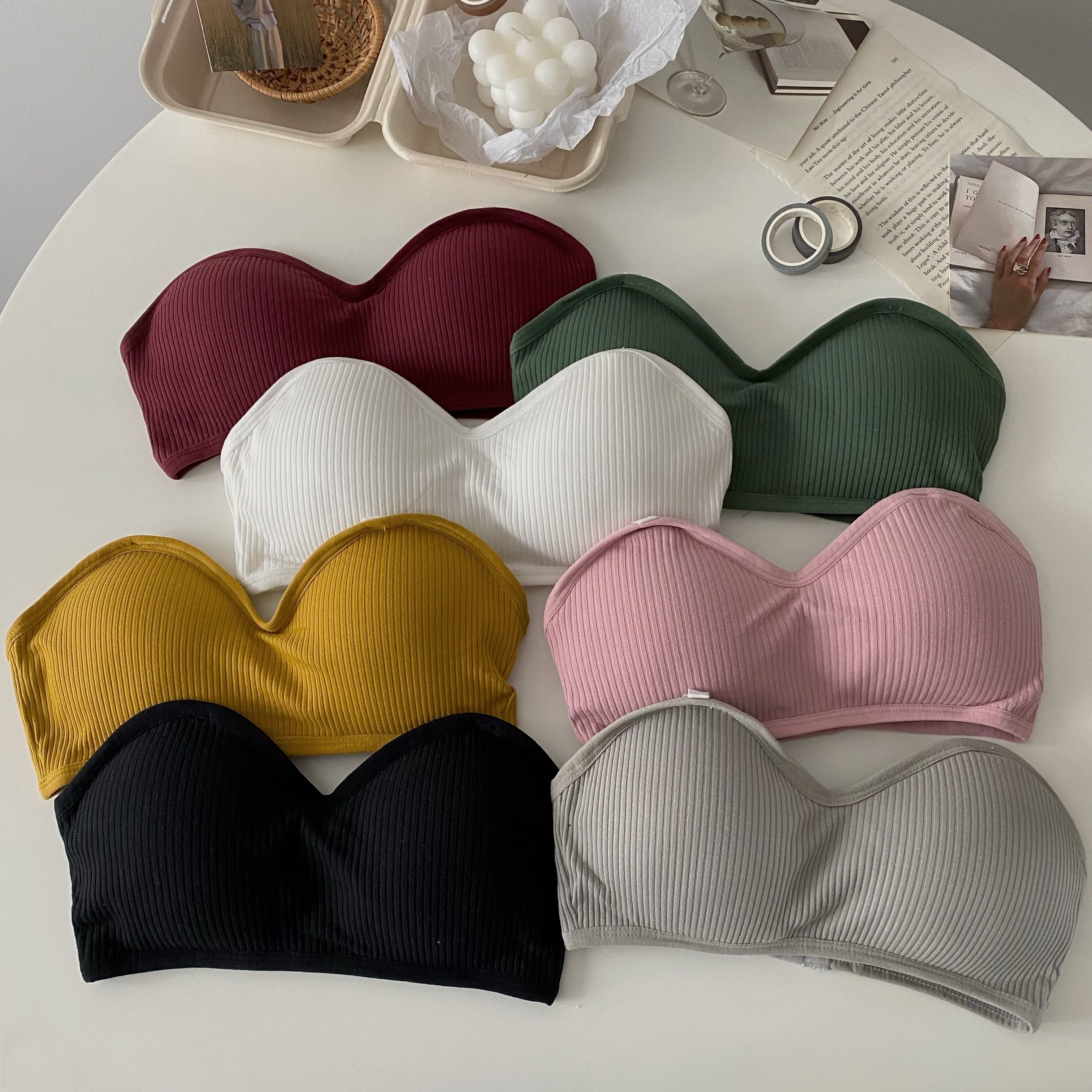 トップス ストラップレスブラ バックワンピースサマー 夏物 YY-ファッション33573377959