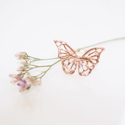 バタフライイヤーカフ(pink gold)