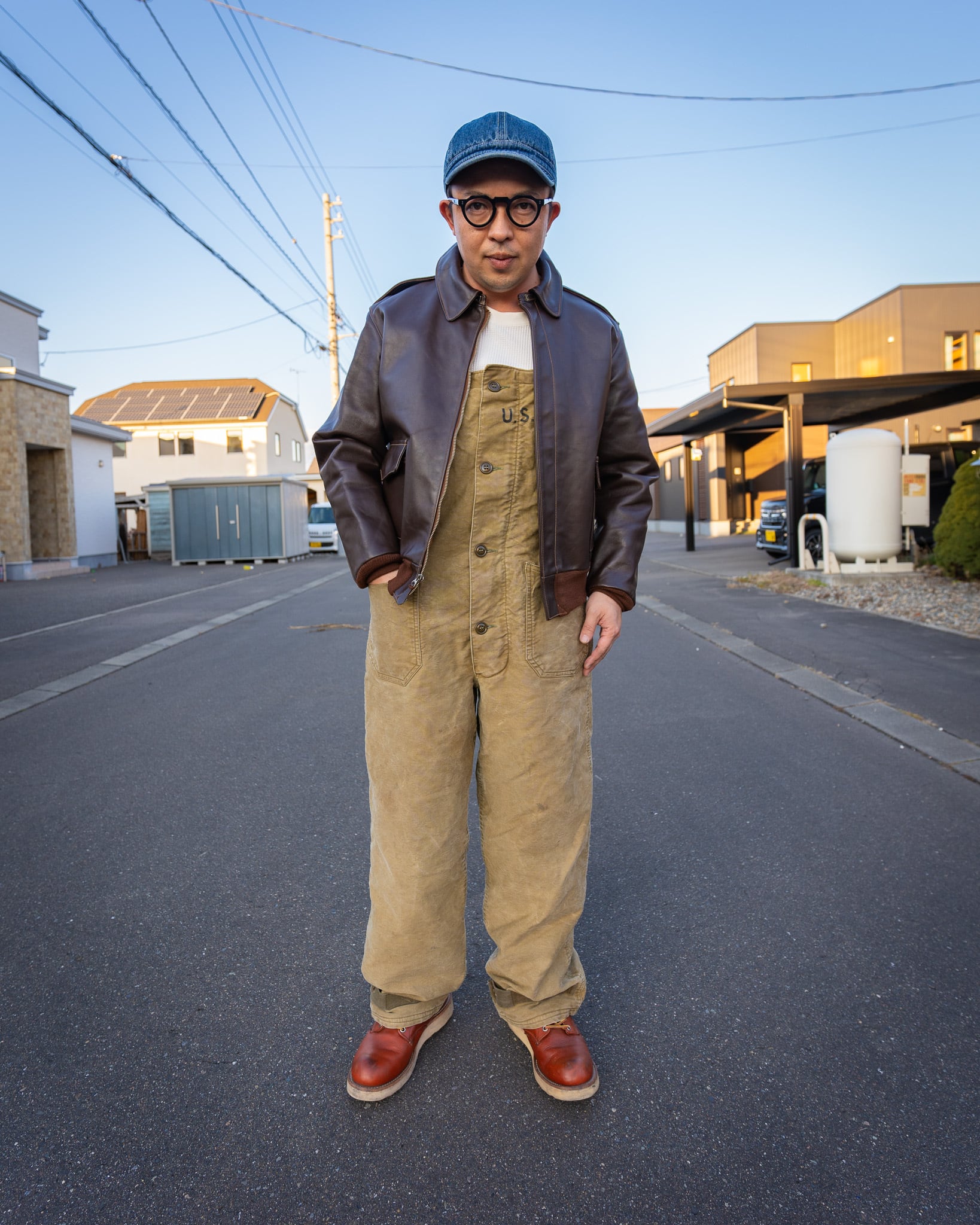 LARGE】40's U.S.Navy N-1 Deck Pants 