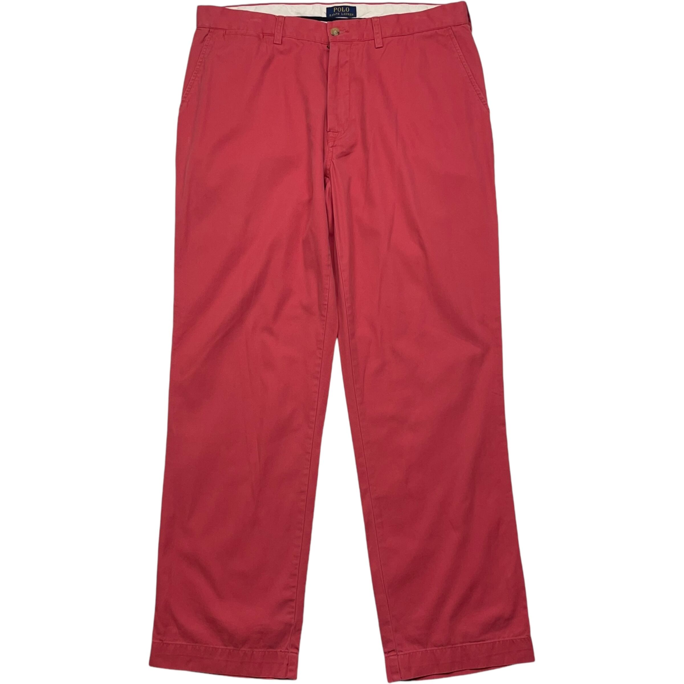 《実寸W36L31》Polo Ralph Lauren ポロラルフローレン チノパンツ カラーパンツ サーモンピンク no.4569