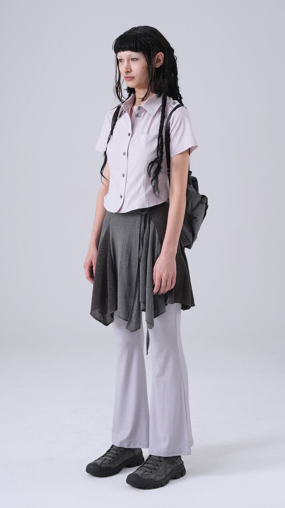 TENSE DANCE] Button mini backpack_charcoal 正規品 韓国