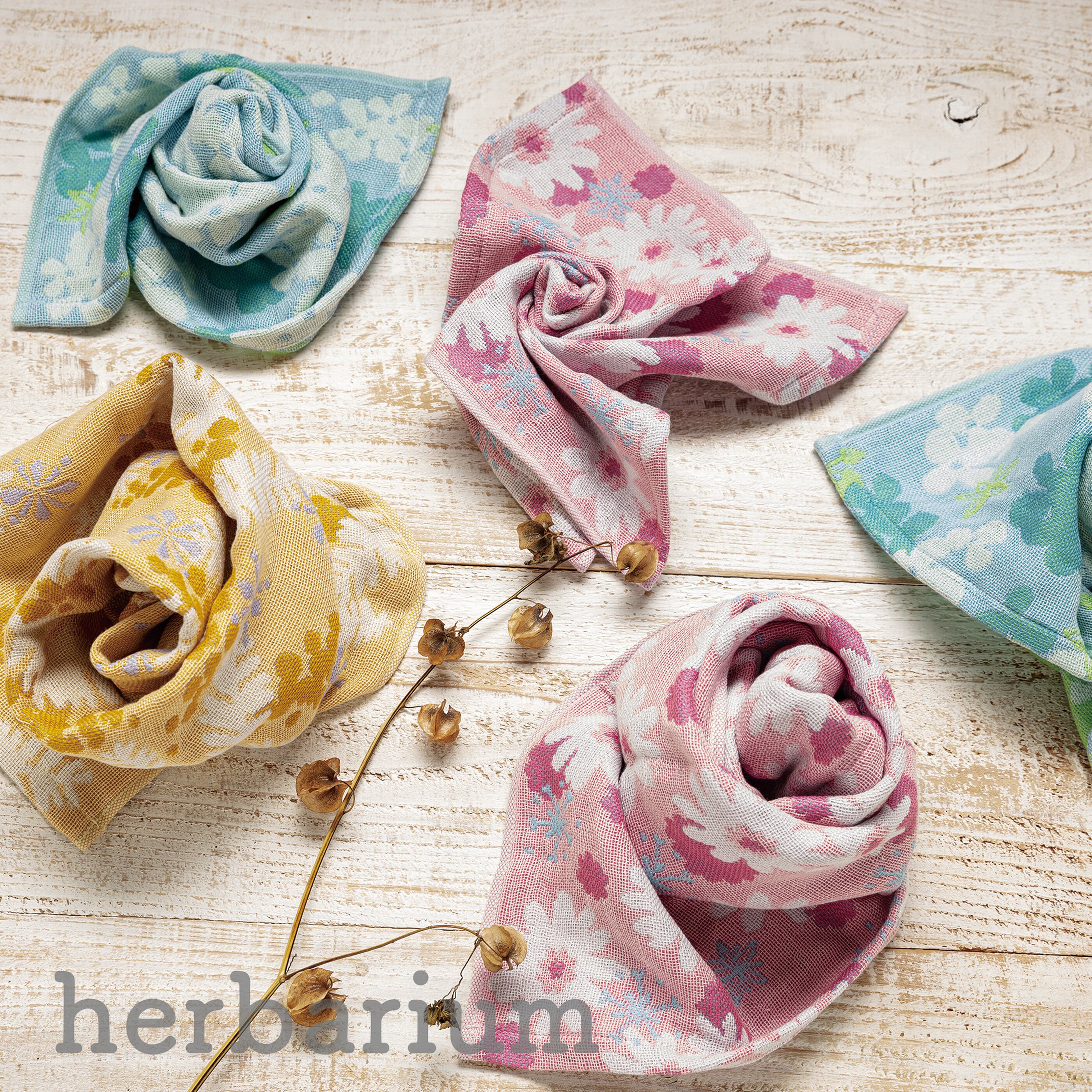 ライトガーゼherbarium margaret（マーガレット） フェイスタオル