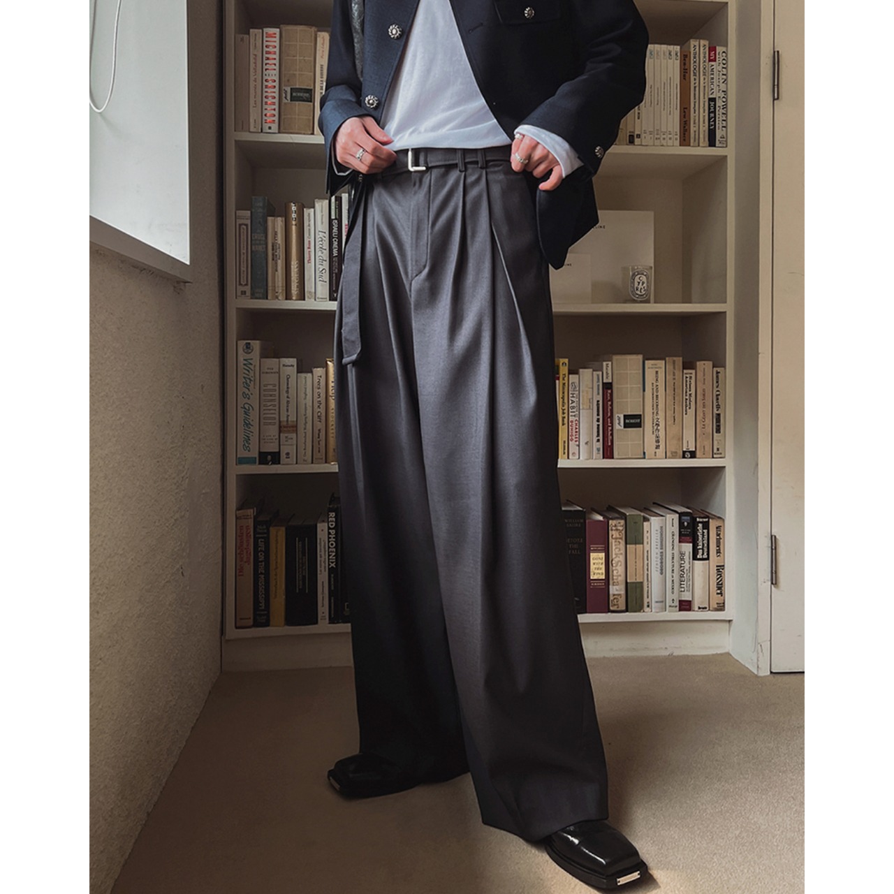 ベルテッドワイドスラックス｜Belted Wide Slacks 【k84】 | BC369