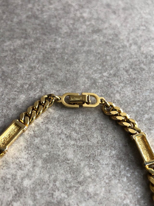 Christian Dior クリスチャン ディオール ブレスレット ゴールド ロゴ vintage ヴィンテージ オールド 78253e