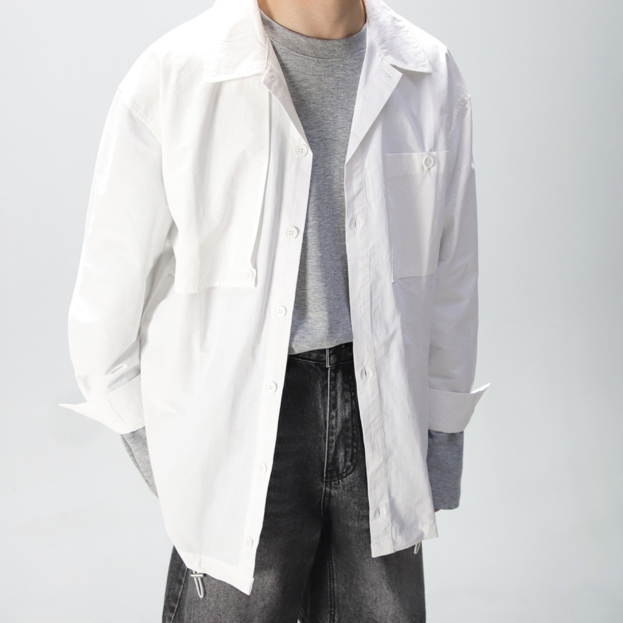 ユーティリティレイヤードシャツブルゾン  　TB1842・画像7