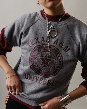 1980's Texas A&M / Short Sleeve Sweat Shirt