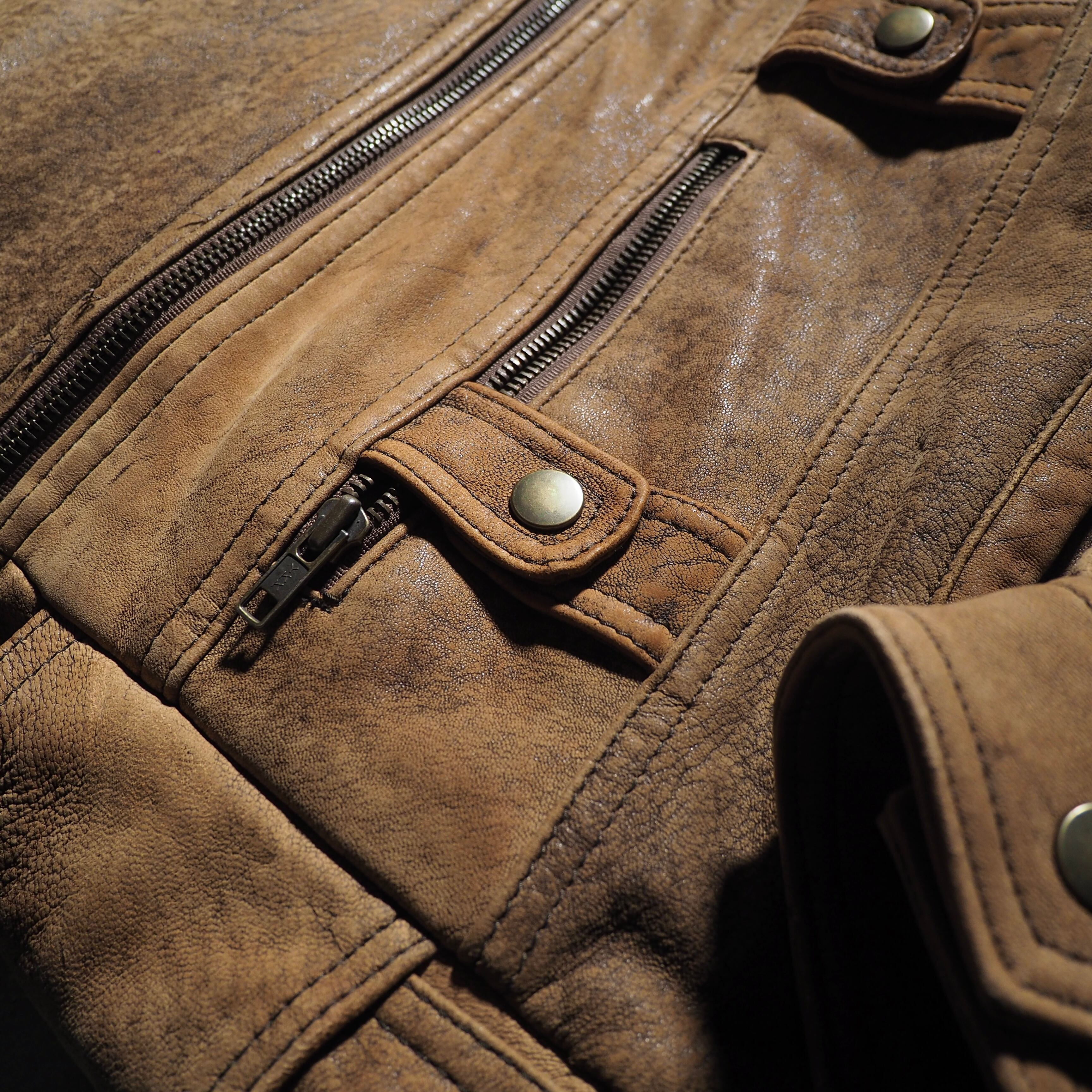 " 変形 - Deformation " vintage loose leather jacket