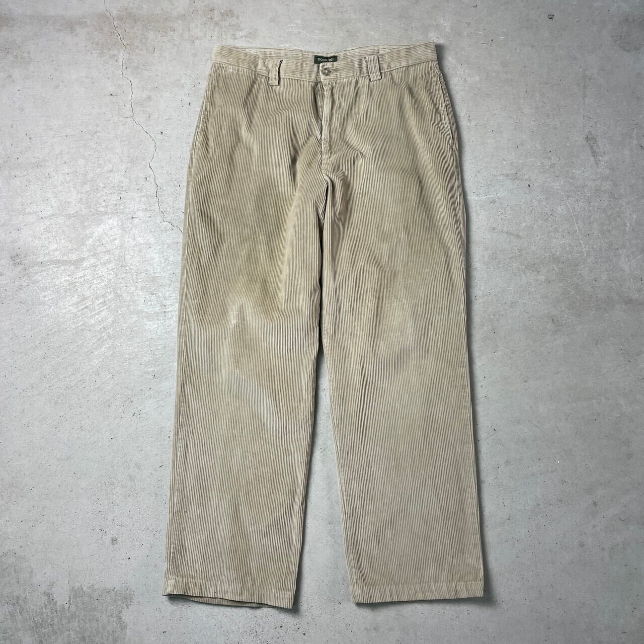 90年代 DOCKERS ドッカーズ コーデュロイパンツ 太畝 ワイド 