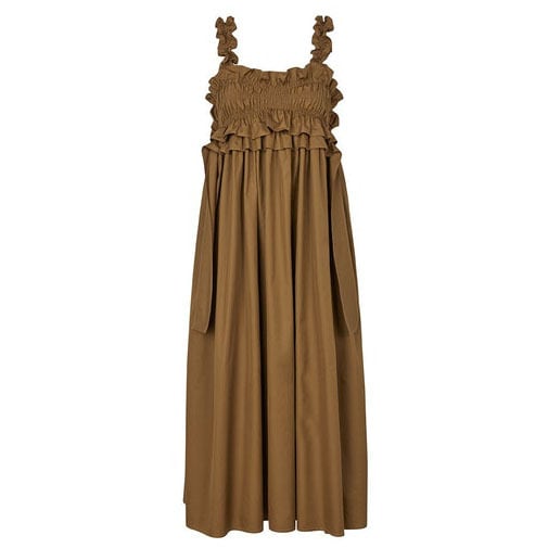 【CECILIE BAHNSEN】ジョバンナドレス CECILIE BAHNSEN GIOVANNA DRESS LIGHT BROWN | SAKAN LES YEUX