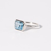 【9号】ブルートパーズ リング(SV)