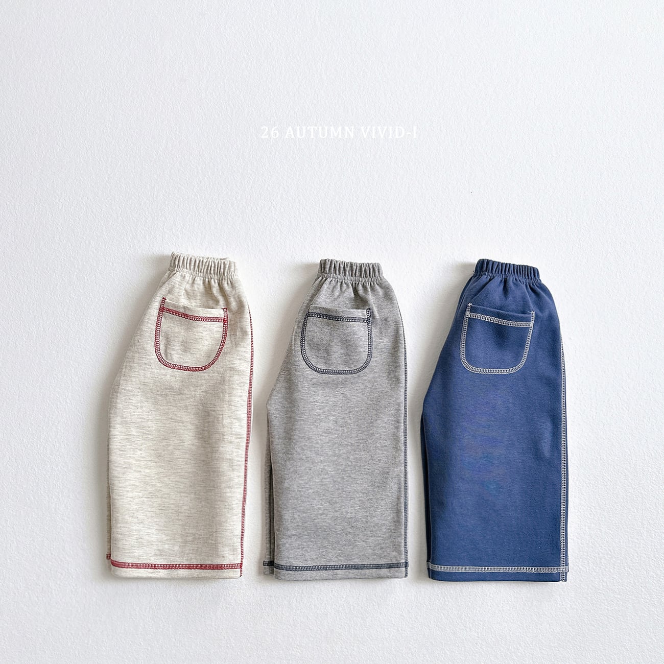 stitch pocket pants【VIVID】※※10月下旬発送予定