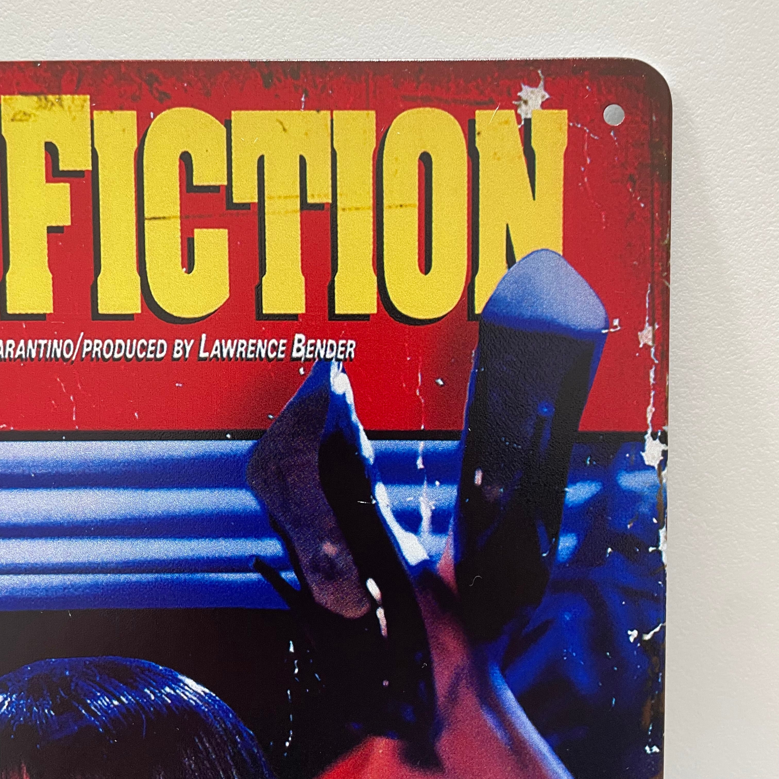 PULP FICTION ブリキ看板 ミアウォレス 映画ポスター パルプ