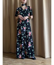 vintage floral import maxi dress-4650-4