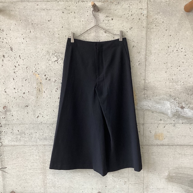 Black long skirt with sheer hem