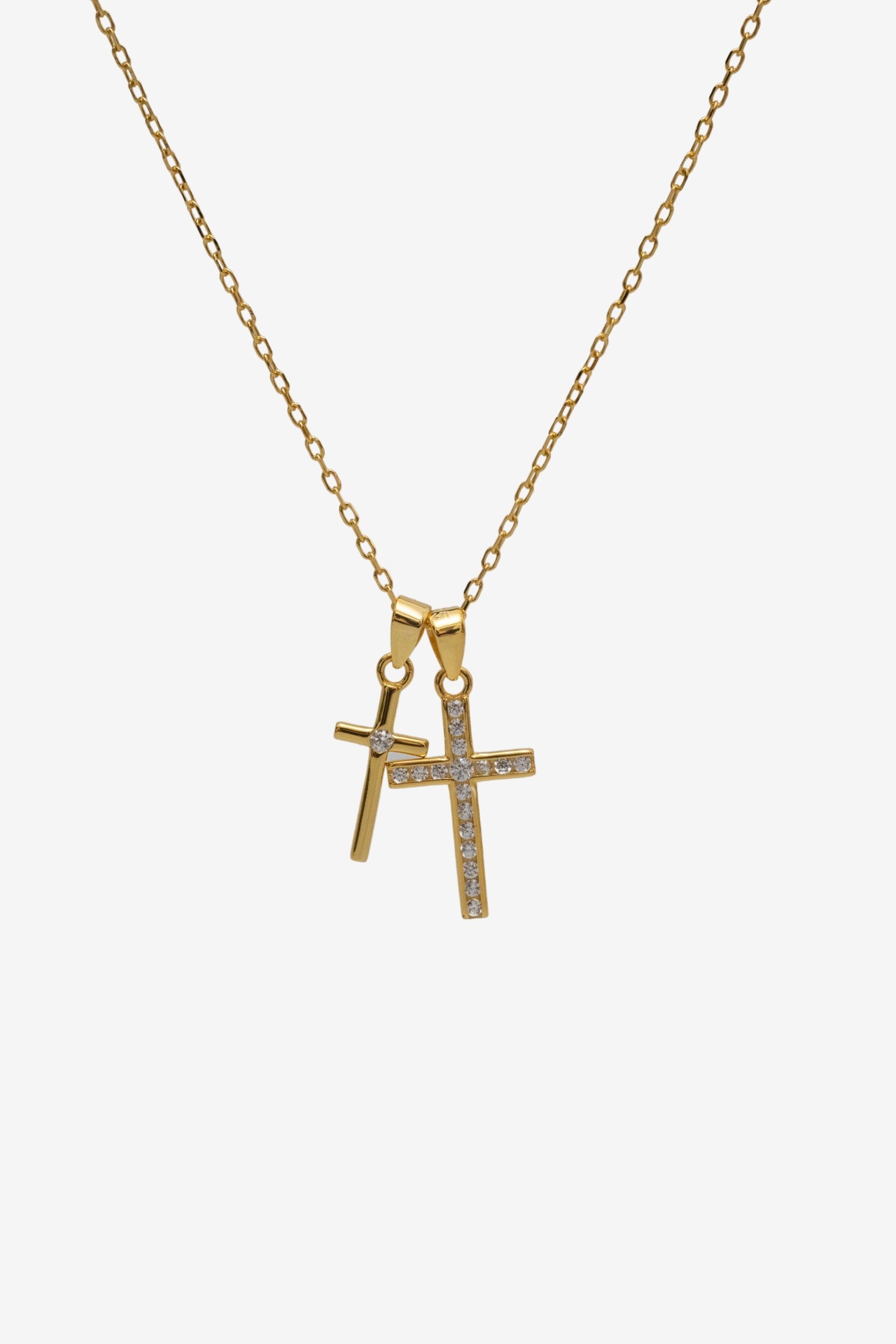 7/19(sat)再販【Double Cross Necklace】/ GOLD