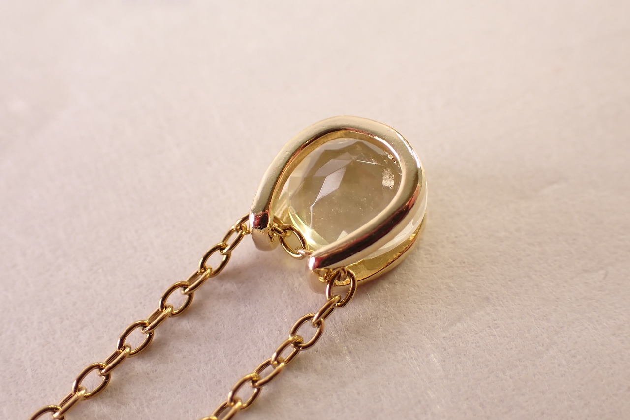 レモンクォーツネックレス　1.85ct [D12‐191]