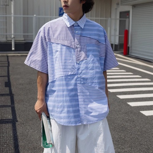 【NOEARS】Irregular stitch shirt