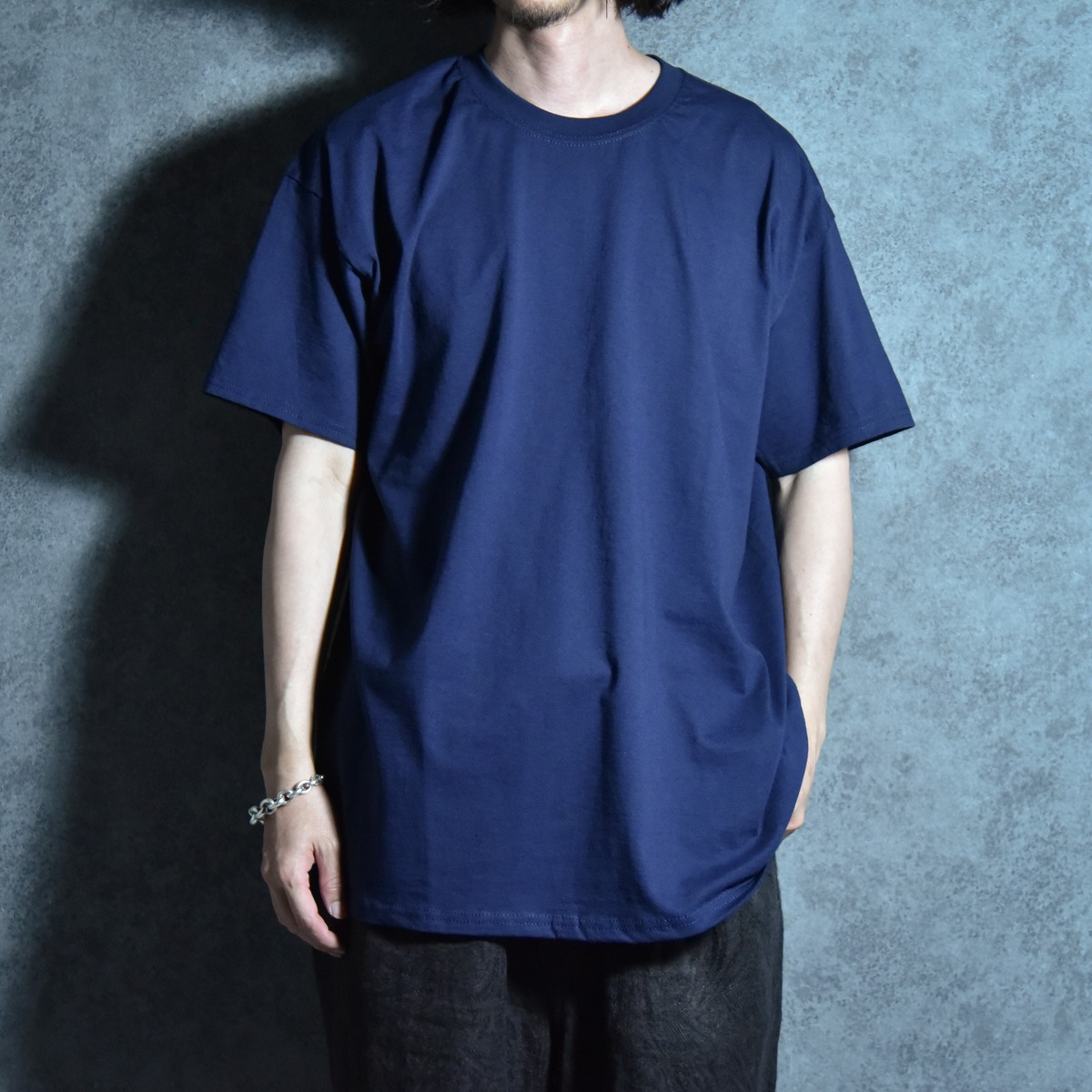DEAD STOCK】FRUIT OF THE LOOM Euro Model T Shirt Navy フルーツ