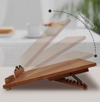 木製 書見台 読書台 ブックスタンド 角度調整 折りたたみ 天然木 デスク 勉強 PC台 タブレットスタンド ノートPC台 持ち運び 書き台 読書スタンド 卓上 多機能 ラップトップスタンド