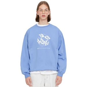 [Fine the] Cube Windows Logo Crewneck Sweatshirt_Light Blue 正規品 韓国ブランド 韓国ファッション 韓国通販 韓国代行 トレーナー