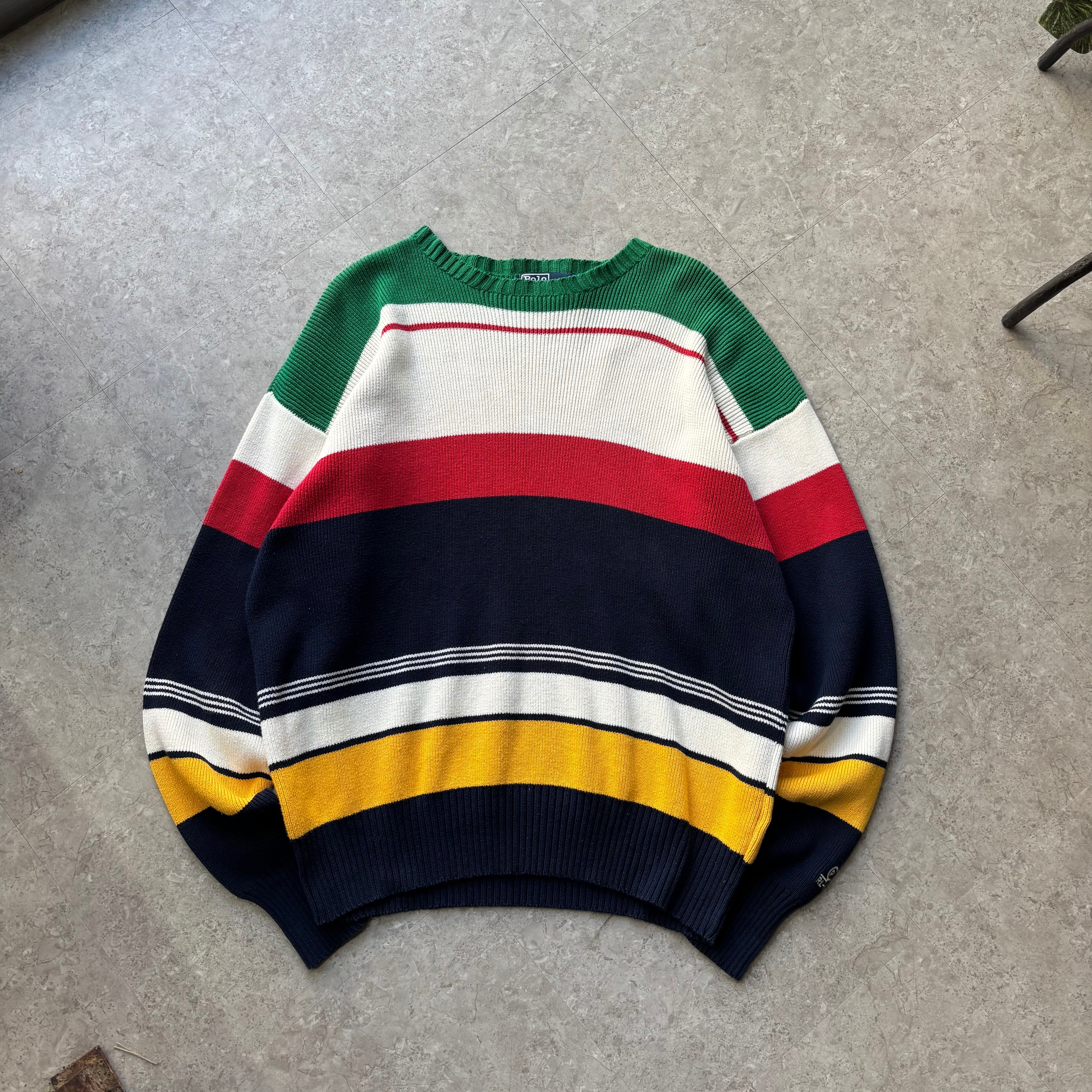 Polo Ralph Lauren " RL-92 "border cotton knit【仙台店】