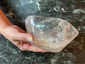 クリスタル bowl 虹入り 847g《A》