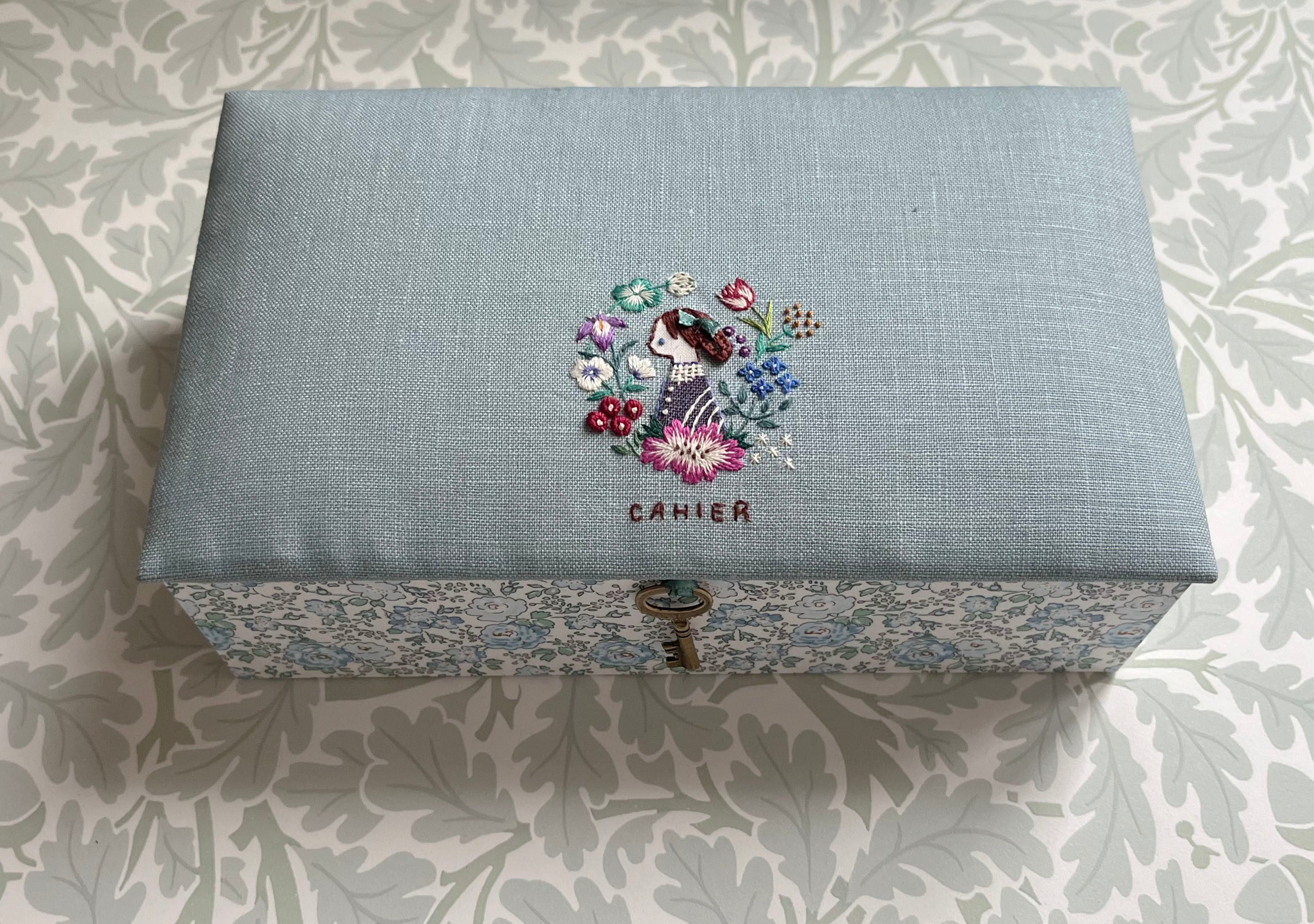 刺繍作品「ソーイングメイドさんの箱」